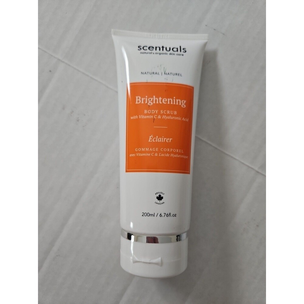 SCENTUALS Brightening Body Scrub Vitamin C Hyaluronic Acid 6.7oz Skincare